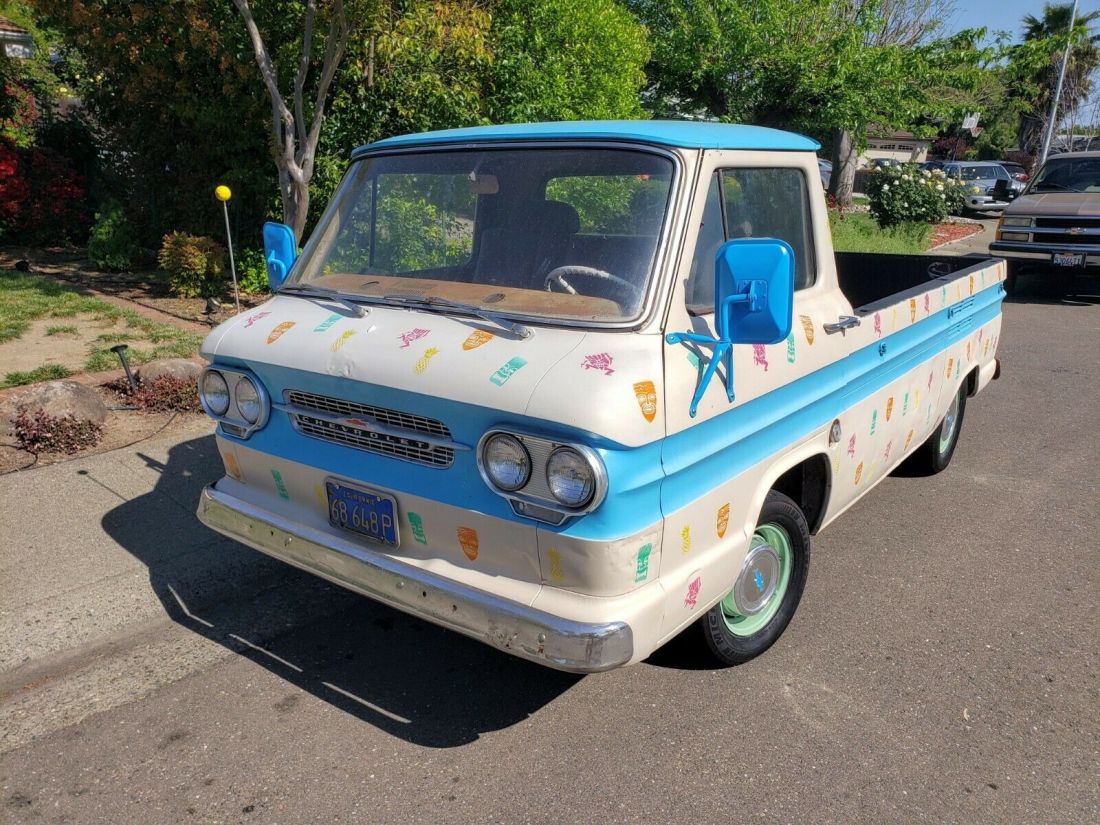 1961 Chevrolet Corvair Rampside Tiki Rat Rod 61 Chevy Truck Pickup single cab 1961 Chevrolet Corvair Rampside
