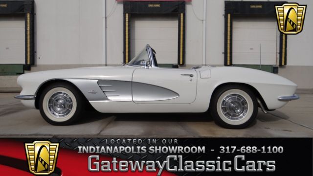 1961 Chevrolet Corvette 17963 Miles Emine White Convertible 283 CID V8 T10 4-Sp 1961 Chevrolet Corvette