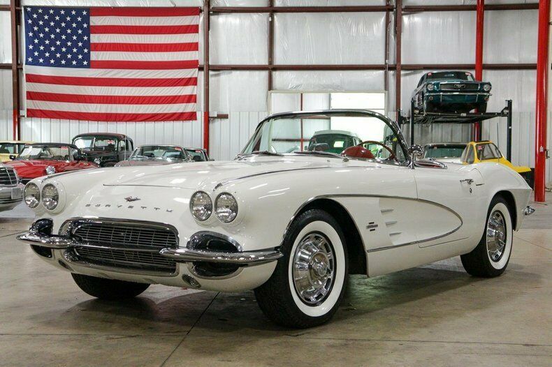 1961 Chevrolet Corvette 1970 Miles White Convertible 283ci V8 4-Speed Manual 1961 Chevrolet Corvette