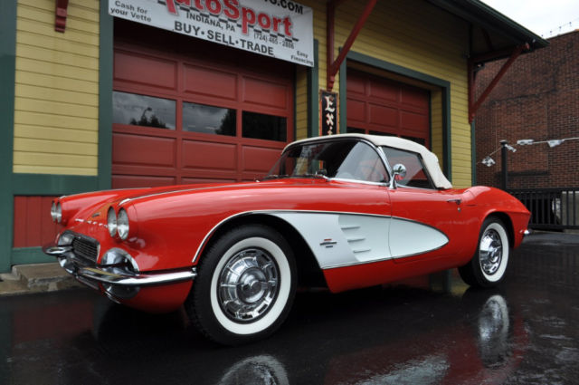 1961 Chevrolet Corvette 2x4's 270hp restored Roman Red! - photo 2