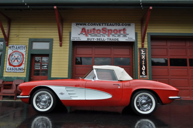 1961 Chevrolet Corvette 2x4's 270hp restored Roman Red! - photo 3