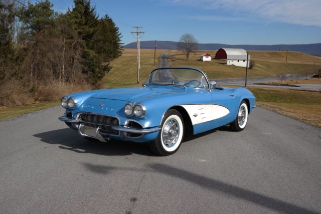 1961 Chevrolet Corvette Convertible *JewelBlue/Blue*283ci/230hp*KillerCosmetics* 1961 Chevrolet Corvette Jewel Blue/Jewel Blue