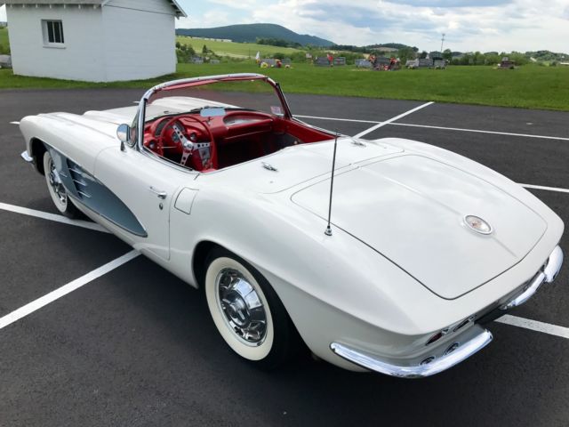 1961 Chevrolet Corvette ErmineWhite/Red*CorrectEngine283/230hp*4-spd*NICE* - photo 7