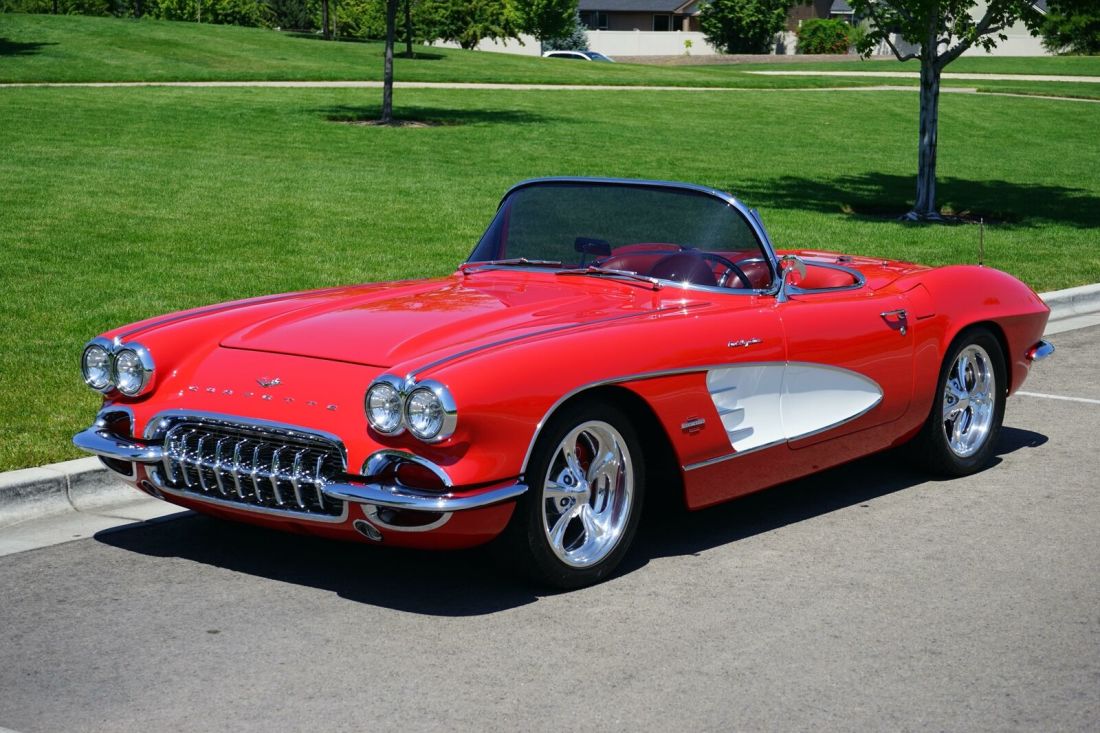 1961 Chevrolet Corvette Roadster 4,026 Miles Red ZZ4 Small Block Automatic 1961 Chevrolet Corvette Roadster