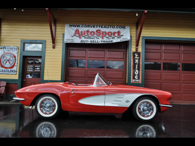 1961 Chevrolet Corvette Roman Red/Red Born Fuelie 10897 Miles Red 283ci 315hp 4 1961 Chevrolet Corvette Roman Red/Red Born Fuelie