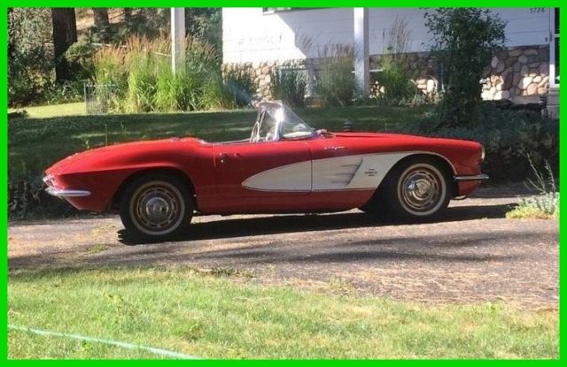 1961 Chevrolet Corvette,Ram Jet 350 V8 Engine, Tremick 56 6-spd Trans,1783 miles 1961 Chevrolet Corvette Restored Hardtop Convertible