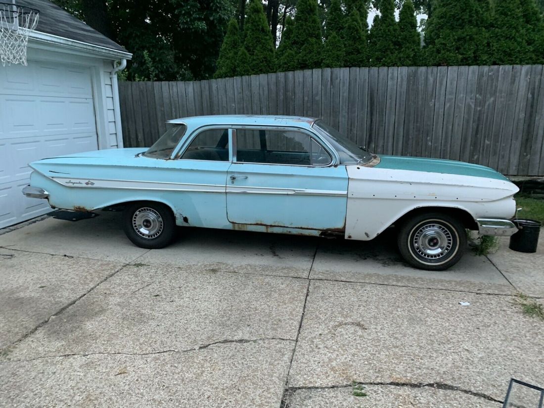 1961 Chevrolet Impala Sedan Blue RWD Automatic 1961 Chevrolet Impala