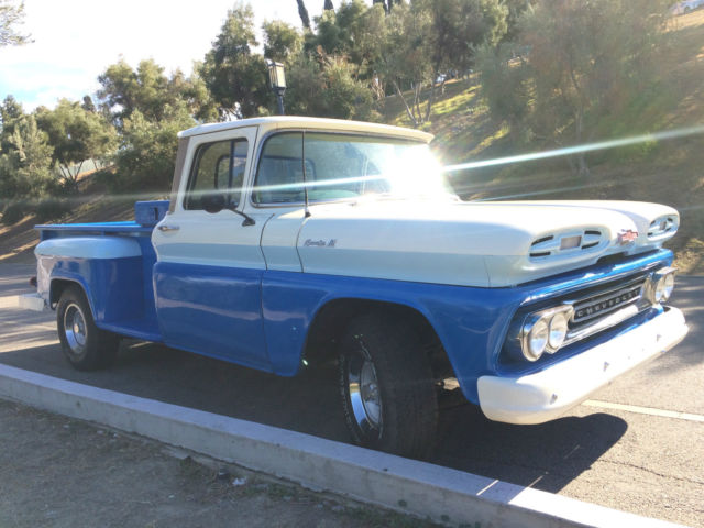 1961 Chevy Apache C10 long bed step side straight 6 manual pwr steer / pwr brake 1961 Chevrolet C-10 Long Bed