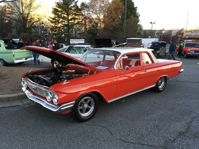 1961 Chevy Biscayne 2 Door Post Torch Red 348 2-4's M22 4 speed Vintage Air 1961 Chevrolet Biscayne 2 Door Post