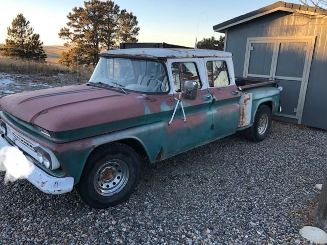 1961 Chevy C20 Crew Cab Montana Forestry Rare 454ci Detriot Locker 61 Chevrolet 1961 Chevrolet C/K Pickup 2500