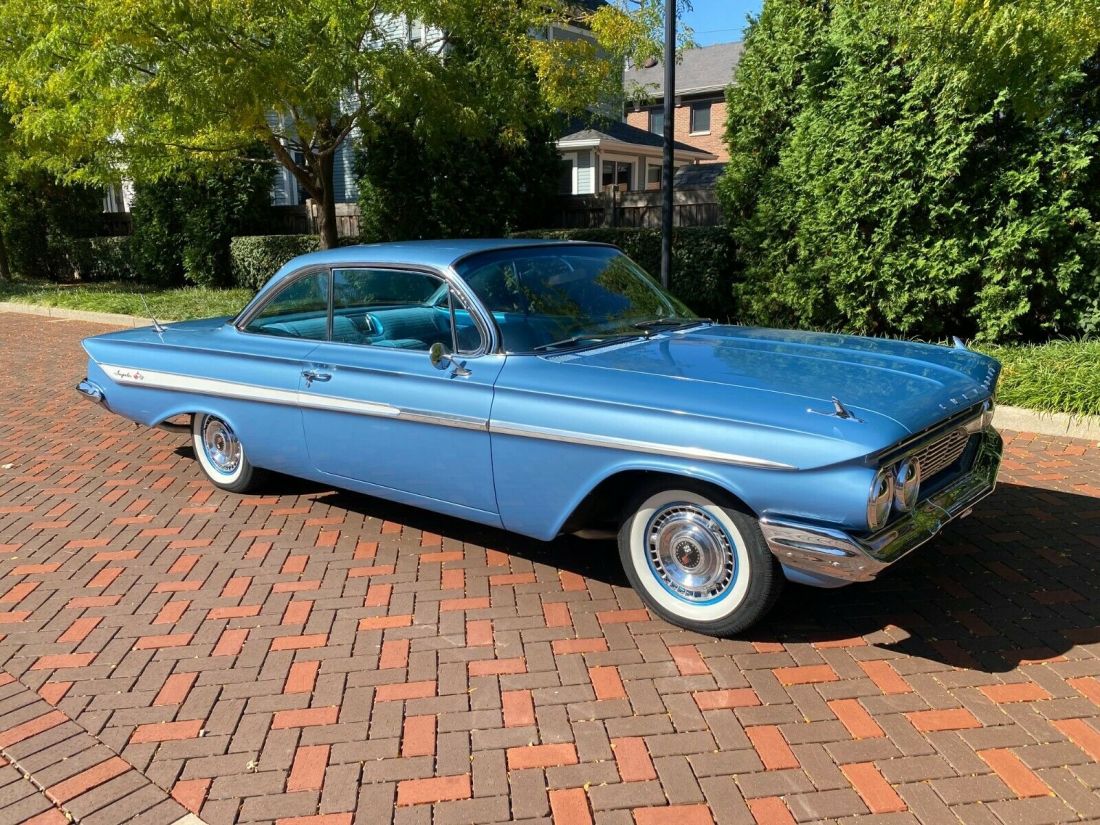 1961 CHEVY IMPALA 348 TRI POWER RUST FREE. REBUILT ENGINE RARE COLOR. 1961 Chevrolet Impala
