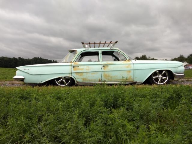 1961 Chevy Impala Biscayne. Rat Rod. Hot Rod. Patina. Bagged. Air Ride 1961 Chevrolet Impala Biscayne