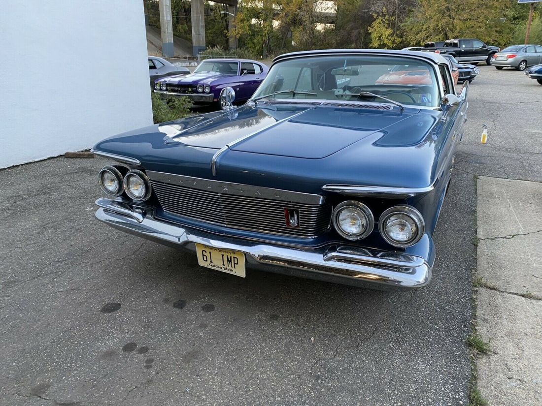 1961 Chrysler Imperial Convertible Blue RWD Automatic 1961 Chrysler Imperial