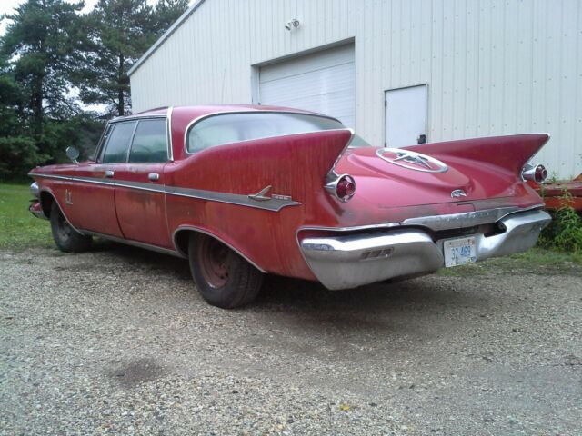 1961 Chrysler Imperial Custom Project  Factory Red Runs! Rust Free Original 1961 Chrysler Imperial Custom