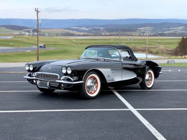 1961 Corvette Convertible *RareTripleBlack*4spd*GreatCosmetics*L@@K 1961 Chevrolet Corvette