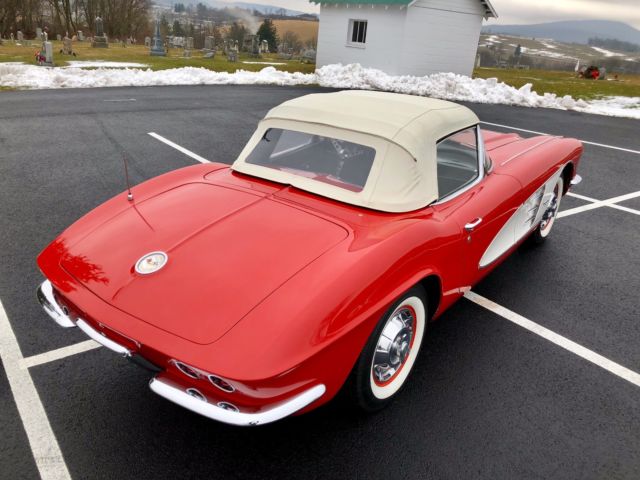 1961 Chevrolet Corvette RomanRed/Black*#smatch283ci/230hp*4spd*KillerPaint - photo 3