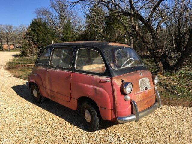 1961 Fiat 600 600 Multipla 0 Red/Black Station Wagon 4 Cyl Manual 1961 Fiat Other 600 Multipla
