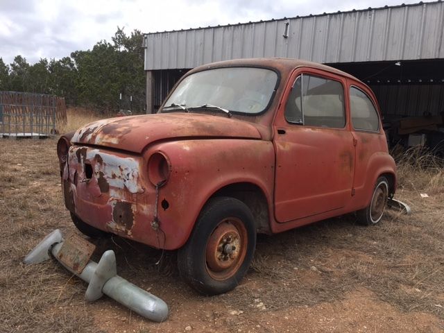 1961 FIAT 600D SEDAN COMPLETE CLEAR TITLE LOTS OF EXTRAS 903 RAT ROD PROJECT 1961 Fiat Other BASE