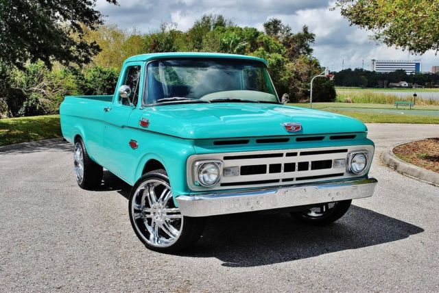 1961 Ford F-100 Custom Restomod Fully Restored Nut & Bolt V8 A/C - photo 3