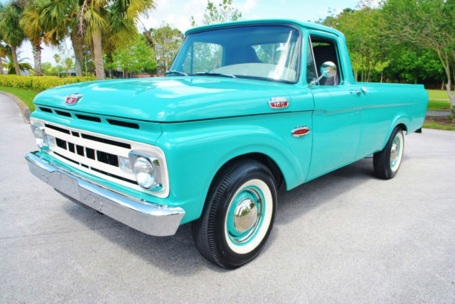 1961 Ford F-100 Power Steering Power Brakes 1 of a Kind Runs and Drives Great 1961 Ford F-100 Restomod 4x4 A/C Simply Gorgeous Pickup