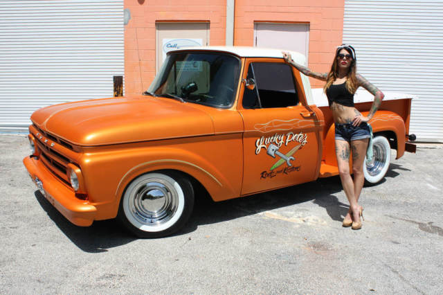 1961 Ford F100 short box step side show truck Rat Rod Street Rod Hot Rod Sweet 1961 Ford F-100