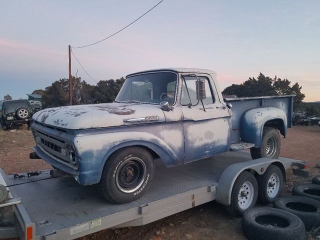 ***1961 FORD F100 STEP-SIDE***76 LTD SUBFRAME CONVERSION***RAT/STREET ROD*** 1961 Ford F-100 Custom Cab