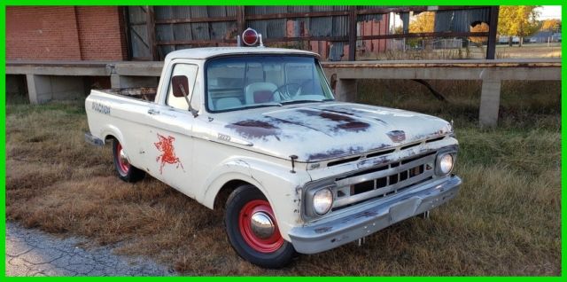1961 Ford F100 Unibody Patina Truck, Shop Truck 292 V8 Mobil Oil 1961 Ford F-100