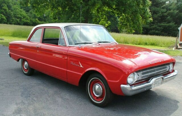 1961 Ford Falcon 2 Door I-6 Automatic Beautiful Red and White - Super Low Miles 1961 Ford Falcon