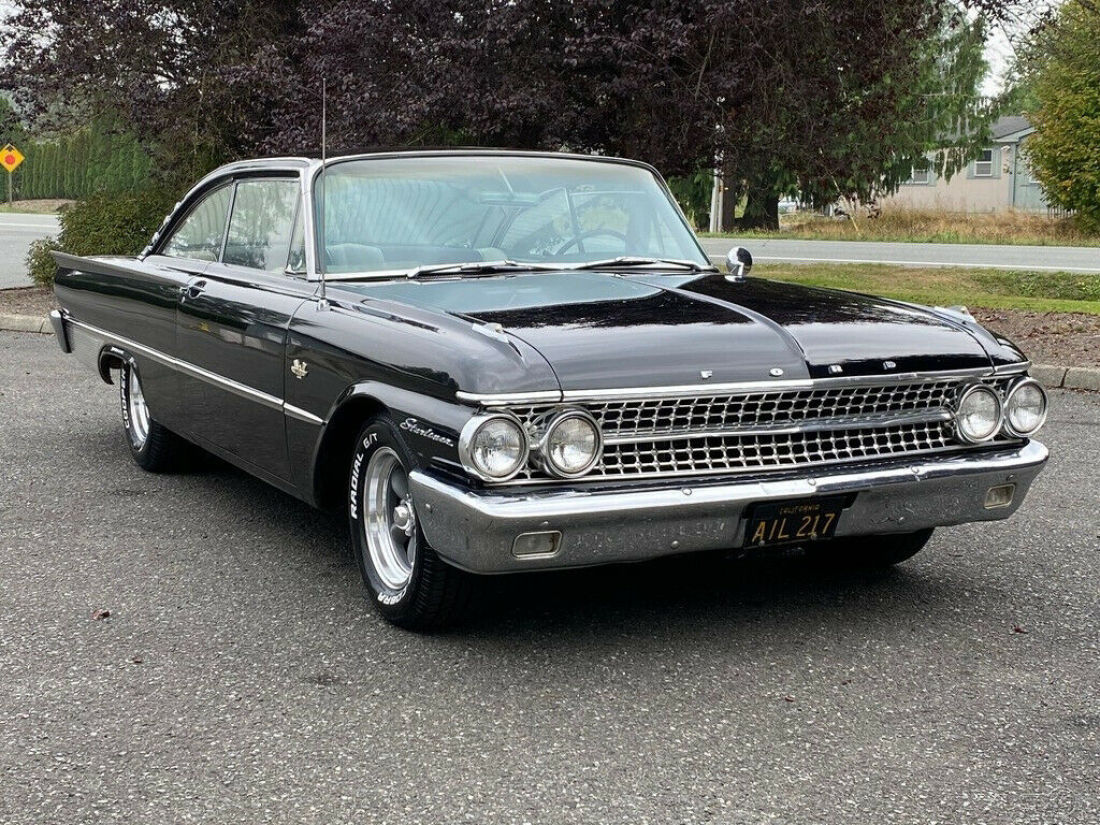 1961 Ford Galaxie Starliner Z Code 375 Horsepower Original Raven Black Paint - photo 12