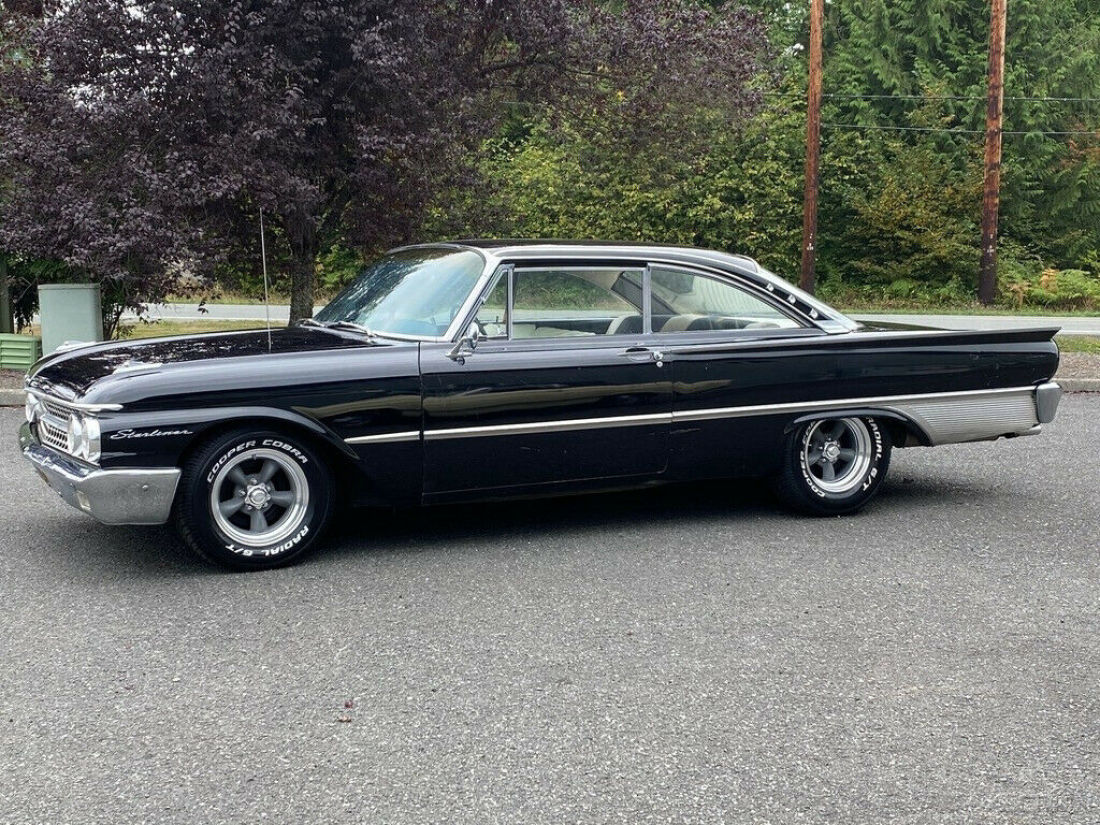 1961 Ford Galaxie Starliner Z Code 375 Horsepower Original Raven Black Paint - photo 3