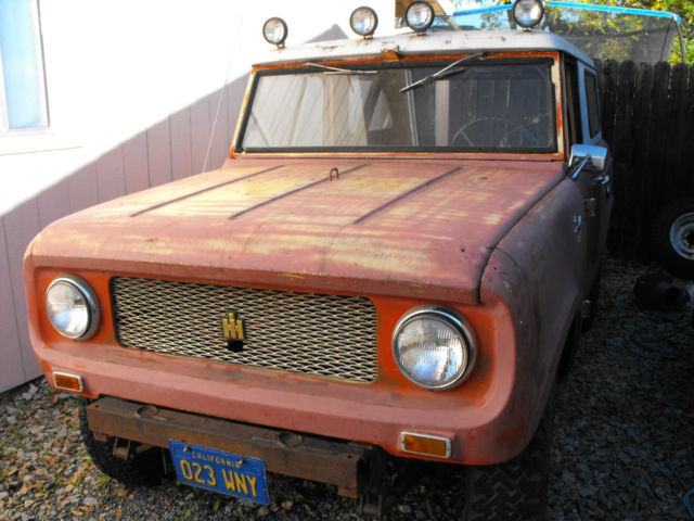 1961 international scout 80 California blue plate runs and drives 1961 International Harvester Scout