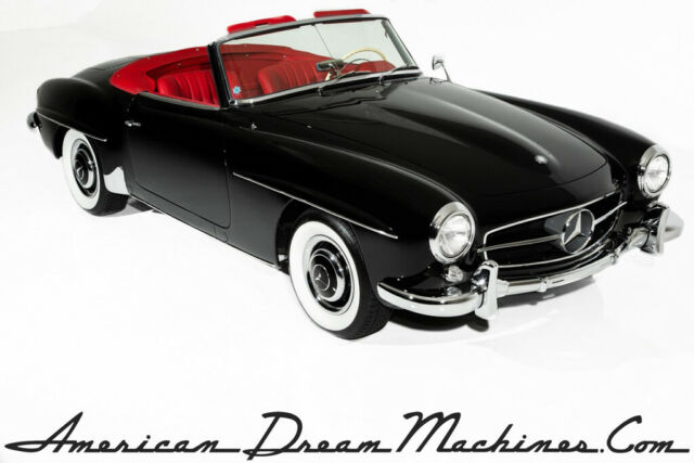1961 Mercedes 190SL Black Gorgeous Red Leather Convertible 1961 Mercedes-Benz 190-Series Black Gorgeous Red Leather