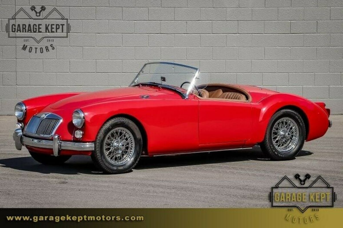 1961 MG MGA Red Convertible 1.6L 4-Cylinder 7312 Miles 1961 MG MGA