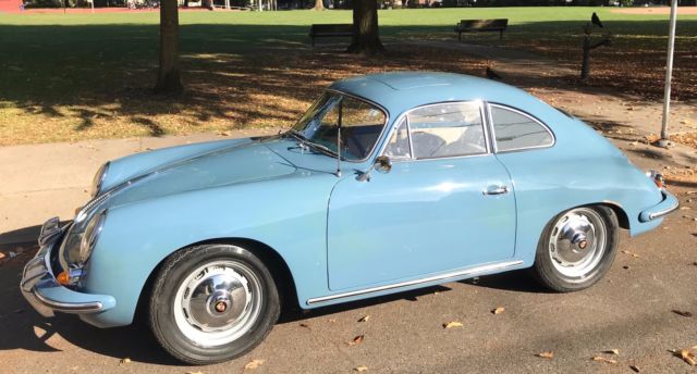 1961 Porsche 356 B/1600 S Reutter Sunroof Coupe – Aetna Blue/Grey 1961 Porsche 356 B Reutter Sunroof 1600/s Coupe