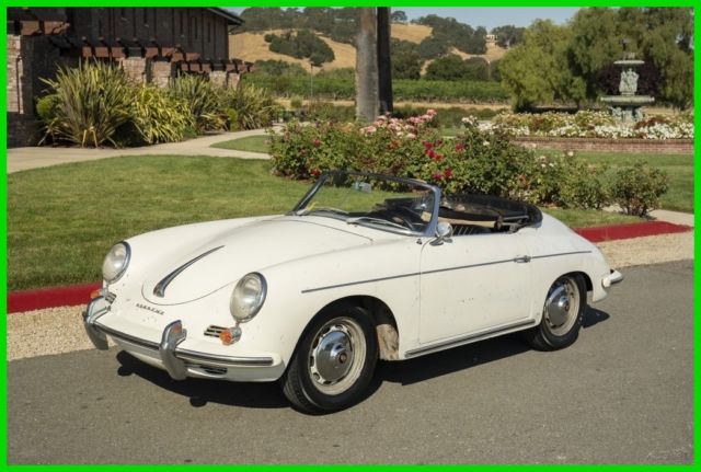 1961 PORSCHE 356B 1600 S DRAUZ ROADSTER GARAGE FIND STORED 30 YEARS 1961 Porsche 356 1600 S Roadster