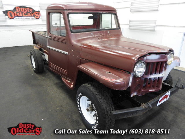 1961 Red Runs Drives Body Int Good 226I6 3spd man! 1961 Willys Jeep