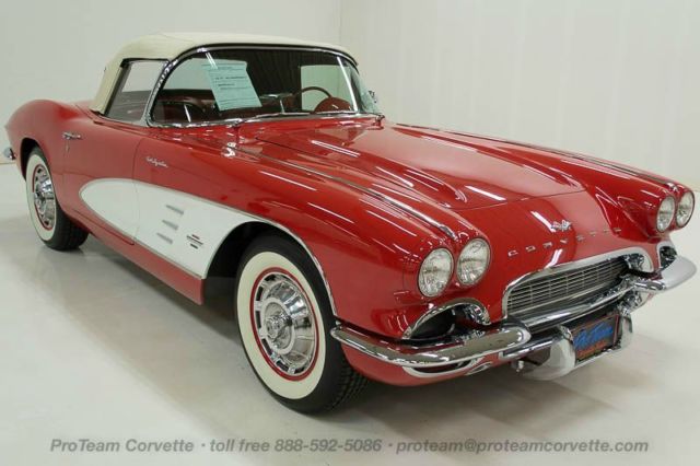 1961 Roman Red Corvette Convertible 315HP 1961 Chevrolet Corvette