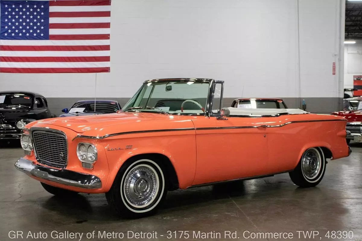 1961 Studebaker Lark VIII 42930 Miles Flamingo 259ci V8 3 Speed 1961 Studebaker Lark VIII