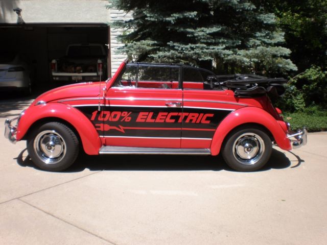 1961 VOLKSWAGEN BEETLE CONVERTIBLE FULLY ELECTRIC 1961 Volkswagen Beetle - Classic BUG BEETLE CONVERTIBLE
