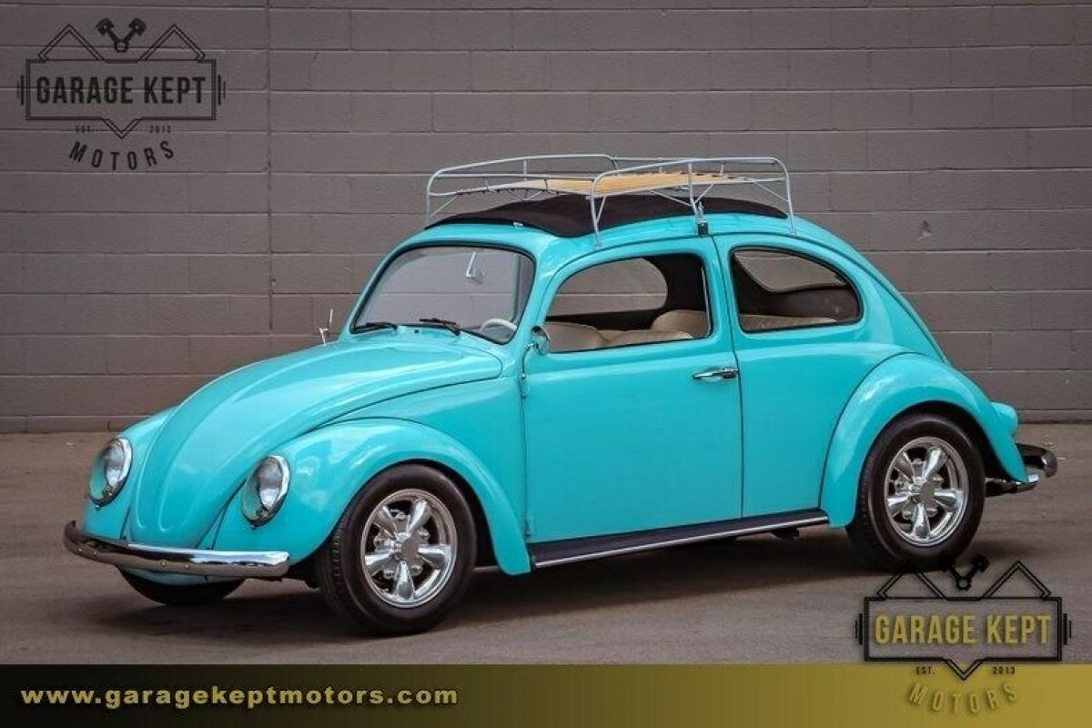 1961 Volkswagen Beetle Light Blue Coupe 1600cc I4 212 Miles 1961 Volkswagen Beetle - Classic
