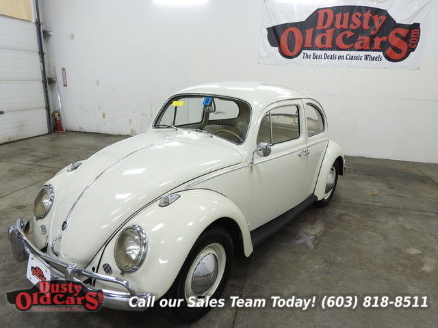 1961 White Runs Drives Body Interior Vgood 12V Conv! 1961 Volkswagen Beetle - Classic Runs Drives Body Interior Vgood 12V Conv