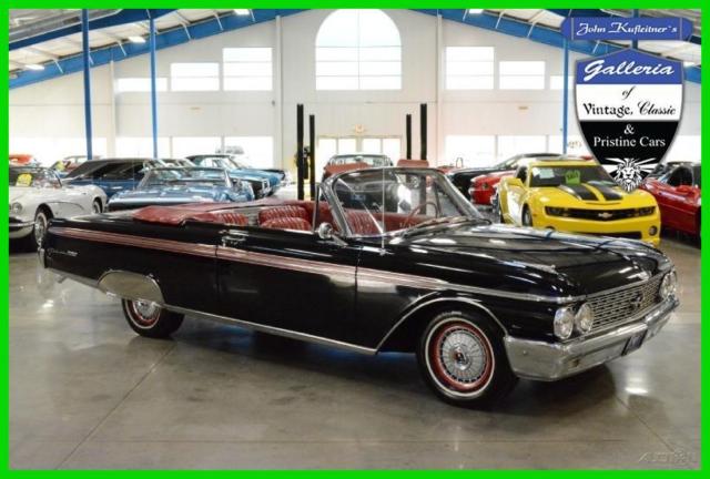 1962 500XL Sunliner Convertible 390ci V8 Big Block Automatic 62 500 xl 1962 Ford Galaxie 500 XL