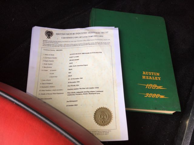 1962 Austin Healey 3000 leather - photo 7