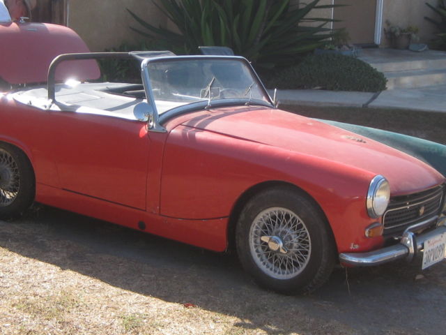 1962 Austin Healey Sprite rebuilt 1275cc engine wire wheels front disc brakes 1962 Austin Healey Sprite