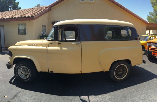 1962 Beige and Brown Dodge Panel Van 1962 Dodge Panel Van