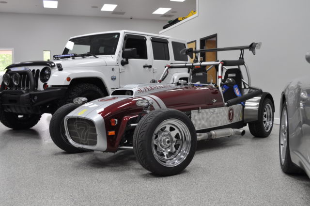 1962 BRUNTON SUPERSTALKER - BURGUNDY / BLACK - 2K MI - 300HP / Lotus 7 Caterham 1962 Replica/Kit Makes Brunton Superstalker / Super Stalker