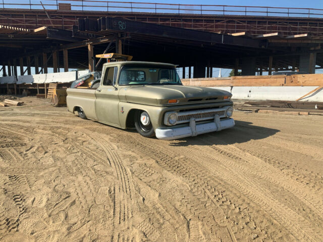 1962 c10 chevy fleetside bagged short bed truck patina 1962 Chevrolet C-10
