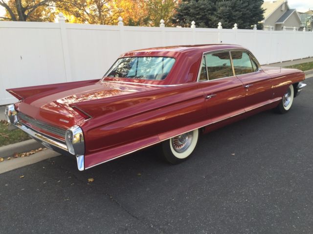 1962 Cadillac Fleetwood 4 door Sedan 62 Red Caddy Red Leather 1962 Cadillac Fleetwood