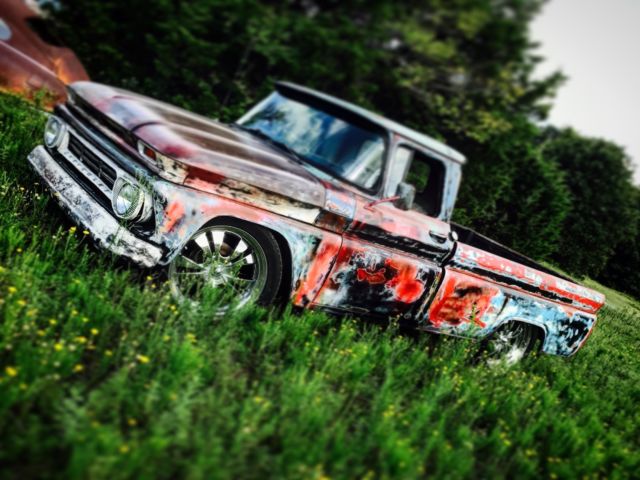 1962 Chevrolet C10 KILLER Patina Clear Title Runs great! static drop 22's LOOK!! 1962 Chevrolet C-10 C10