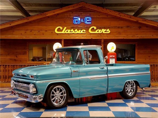 1962 Chevrolet C10 Pickup Big Window – Aquamarine / Gray 1962 Chevrolet C-10 350 cui / TH350 Auto Trans